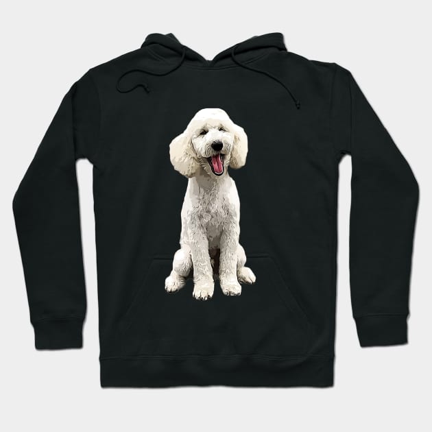 Poodle White Beauty Hoodie by ElegantCat